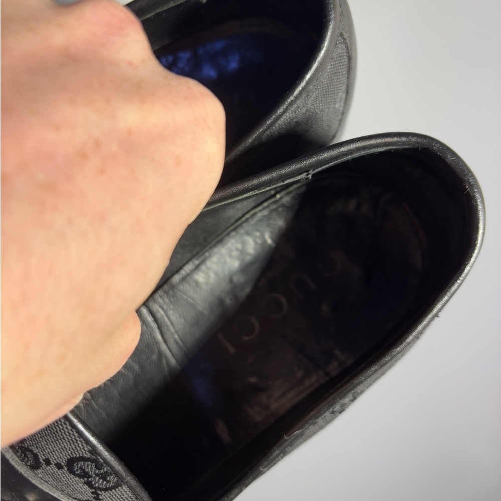 Gucci Monogram Canvas Horsebit Loafers Men’s Size EU 43 - Picture 6 of 7